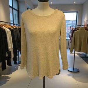 Tommy Bahama Women’s 100% Cotton Heathered Slub Knit Long Sleeve Top/ Size S